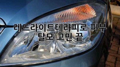 레드라이트테라피로 피부, 탈모 고민 끝!
